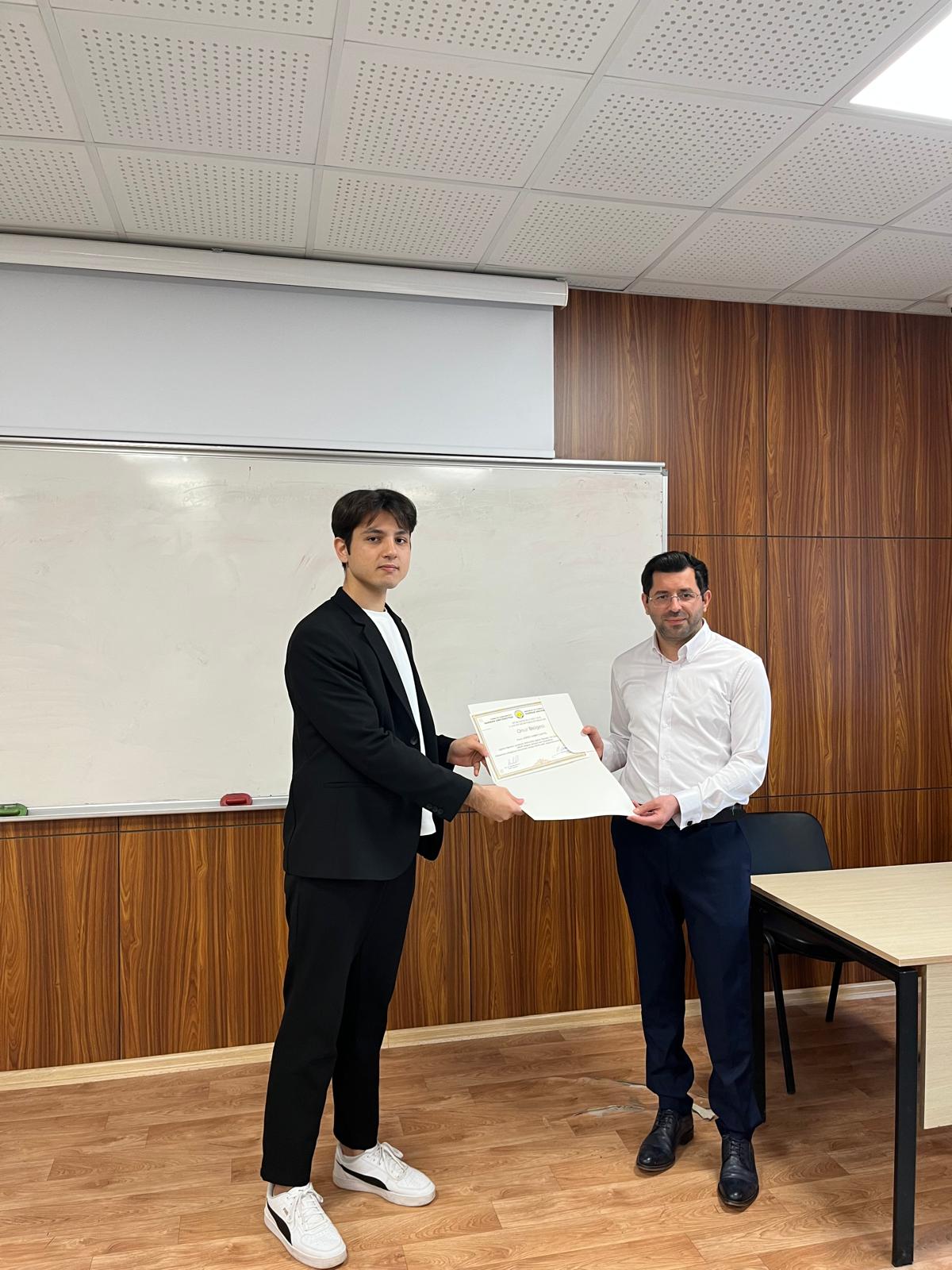 Onur Belgesi Takdim Töreni Gerçekleştirildi